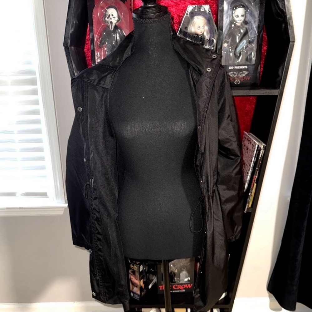 Target a new day black rain trench coat